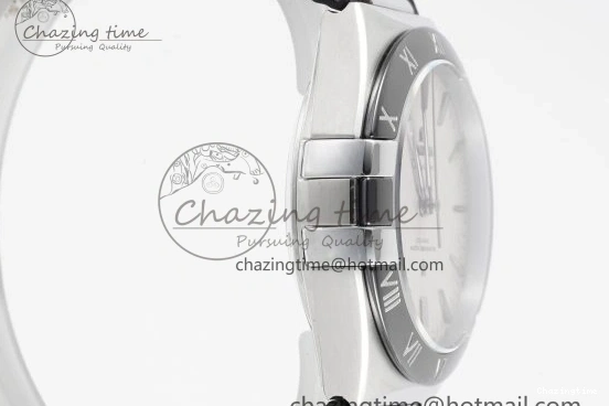 0403 GoAnywhere Constellation Black Ceramic SS 8F 1:1 Best Edition White Textured Dial on Black Gummy Strap A 7803